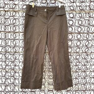 Ann Taylor Loft olive Capri slacks pants Size 6